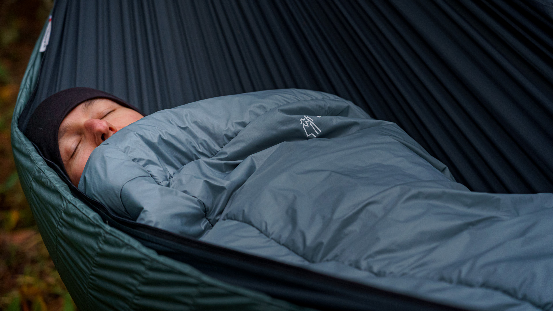 Topquilt (kołdra) do hamaka z puchem gęsim - LESOVIK HEX 400